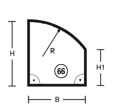 Segmentbue med radius(2)