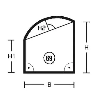 Segmentbue med 2