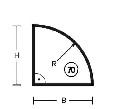 Segmentudskæring med radius