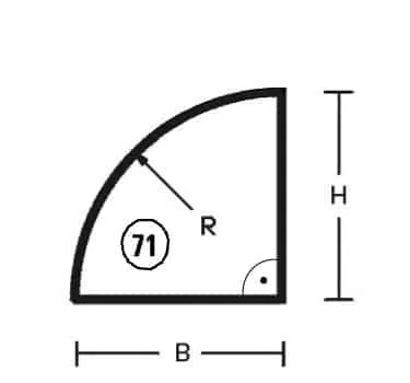 Segmentudskæring med radius 2